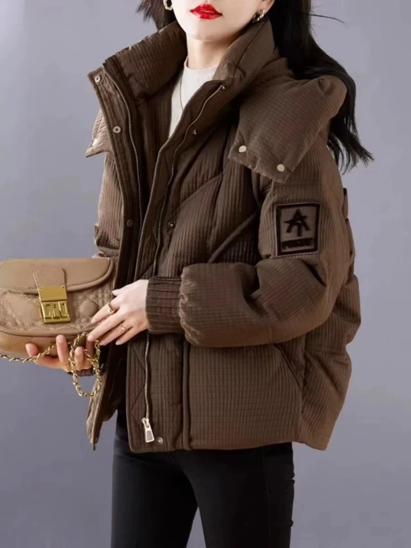 短款棉服女冬季2024新款小个子高端洋气时尚加厚保暖棉衣棉袄外套