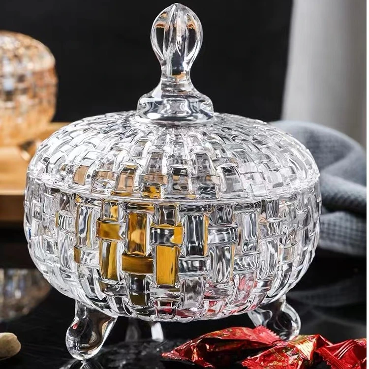 【两只装多用途玻璃储物罐】糖果盅调料罐透明家用糖果罐玻璃容器