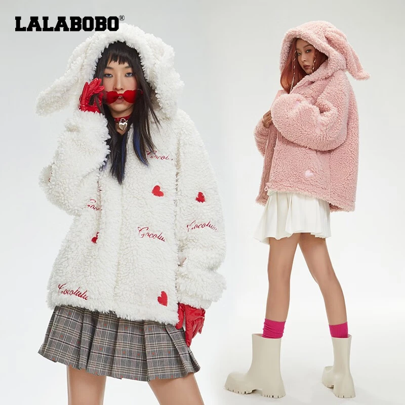 武汉LABO毛绒外套女2022早秋新款连帽宽松奶系穿搭|CBBD-WSDR11