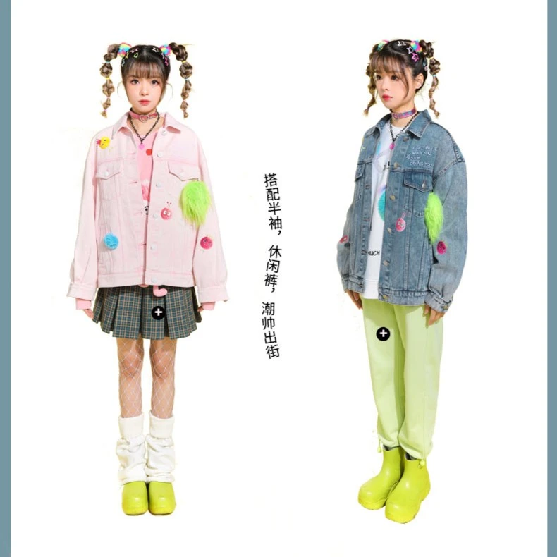 武汉春季新款立体毛球水牛仔夹克短外套L22A-WSJW13商场同款 时尚