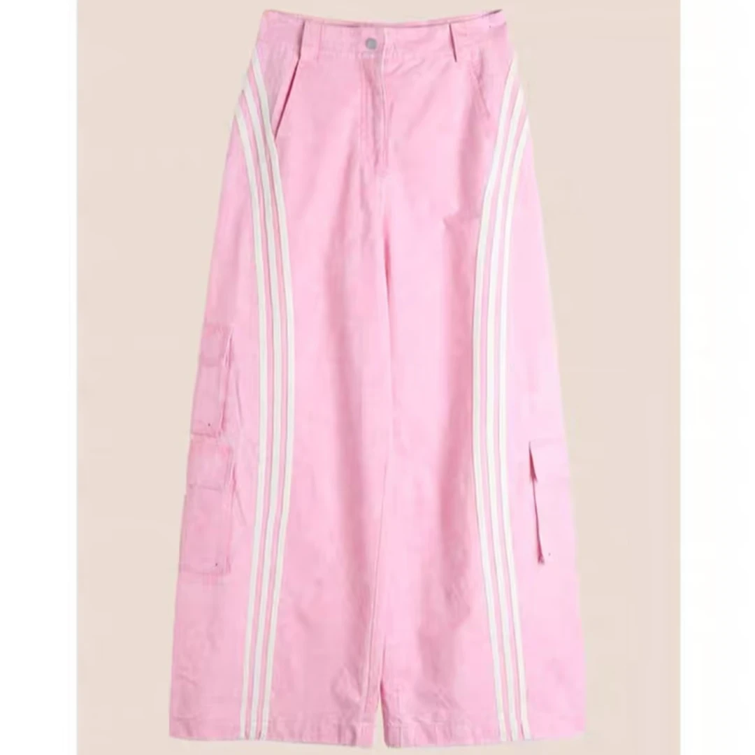 北京金源LALABOBO时尚休闲百搭宽松多口袋梭织长裤LBDB-WXZC13