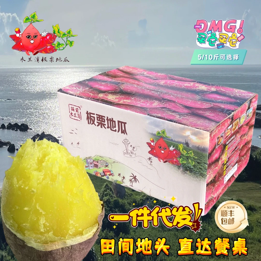铺前木兰湾地瓜5/10斤彩盒装