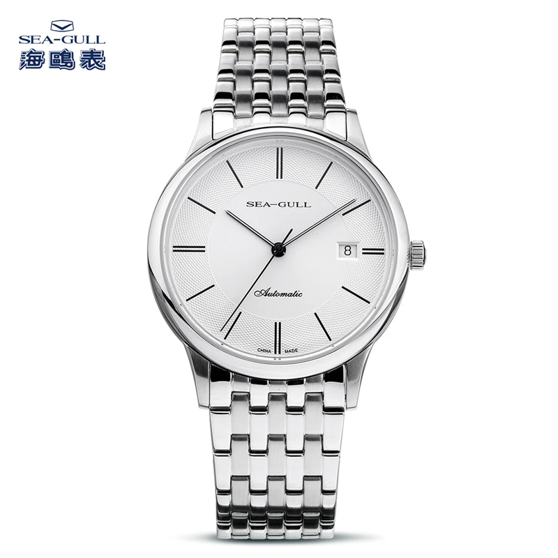 【官方店】海鸥手表男自动机械表钢带经典商务男表国民系列364