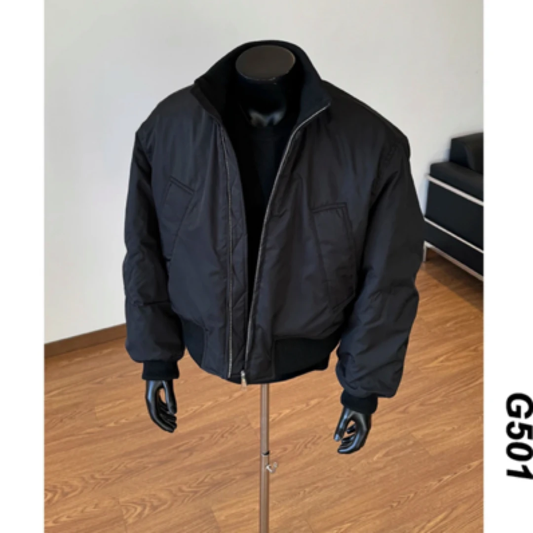 【斌子专属】夹克男款秋季重磅廓形bomber短款立领显壮棒球服外套