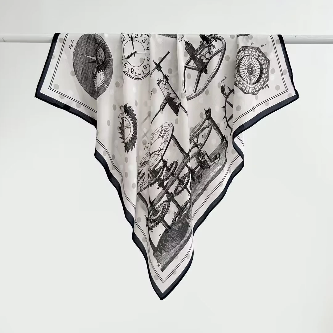 【65双绉方巾】中古精密年轮夏季防晒真丝丝巾高级感空乘时尚真丝