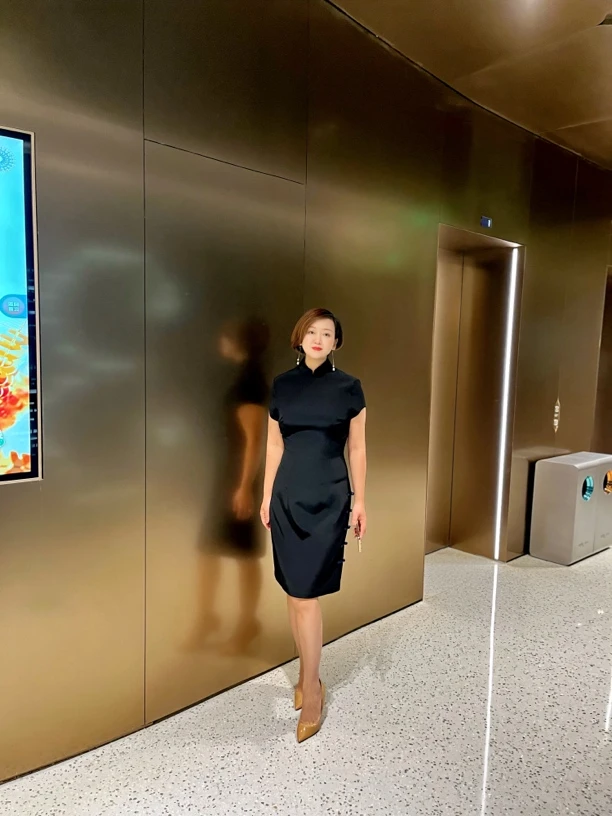 高贵优雅醋酸旗袍女日常2025新款新中式国风小个子高端气质连衣裙