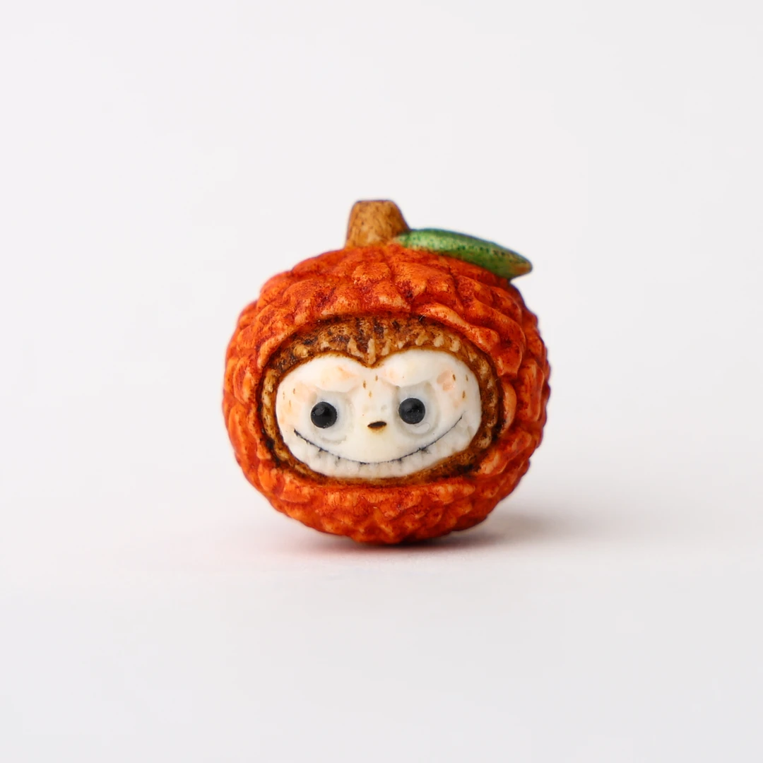 非金属木质吊坠 荔枝。荔枝头。荔枝