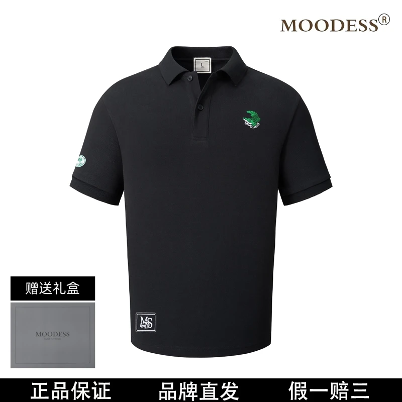 【澳门专柜】MOODESS 【巨鳄】 高定奢品 重工刺绣 短袖T恤 polo衫k