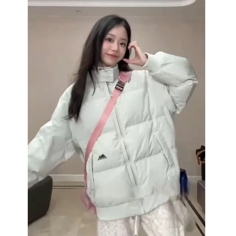 小个子棉服女2025冬季新款韩系宽松立领加绒加厚爆款棉袄保暖外套