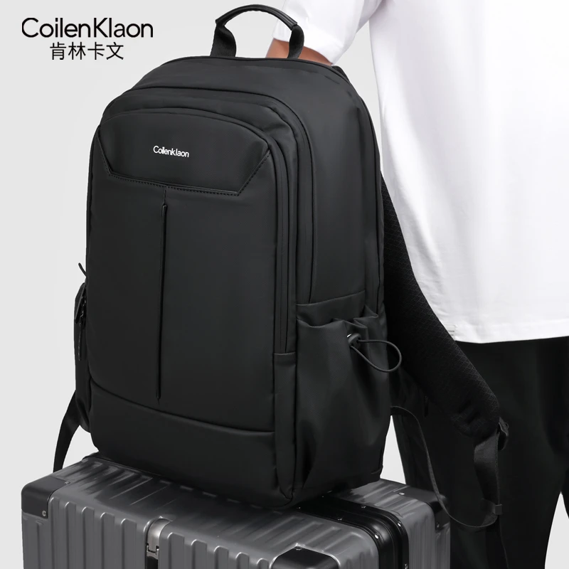 双肩包男防水书包简约轻便多功能电脑男女款出差旅行户外运动背包