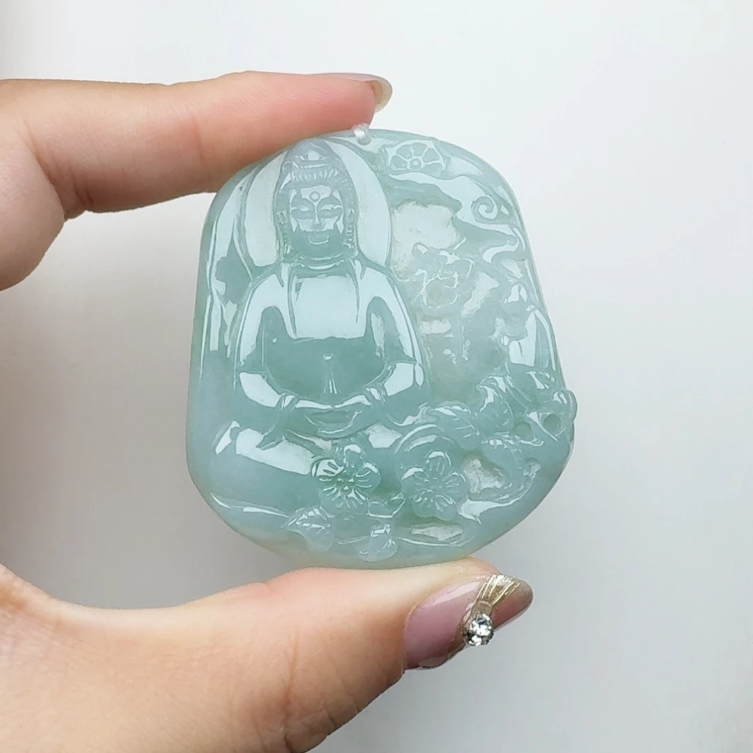 翡翠颈饰未镶嵌观音
