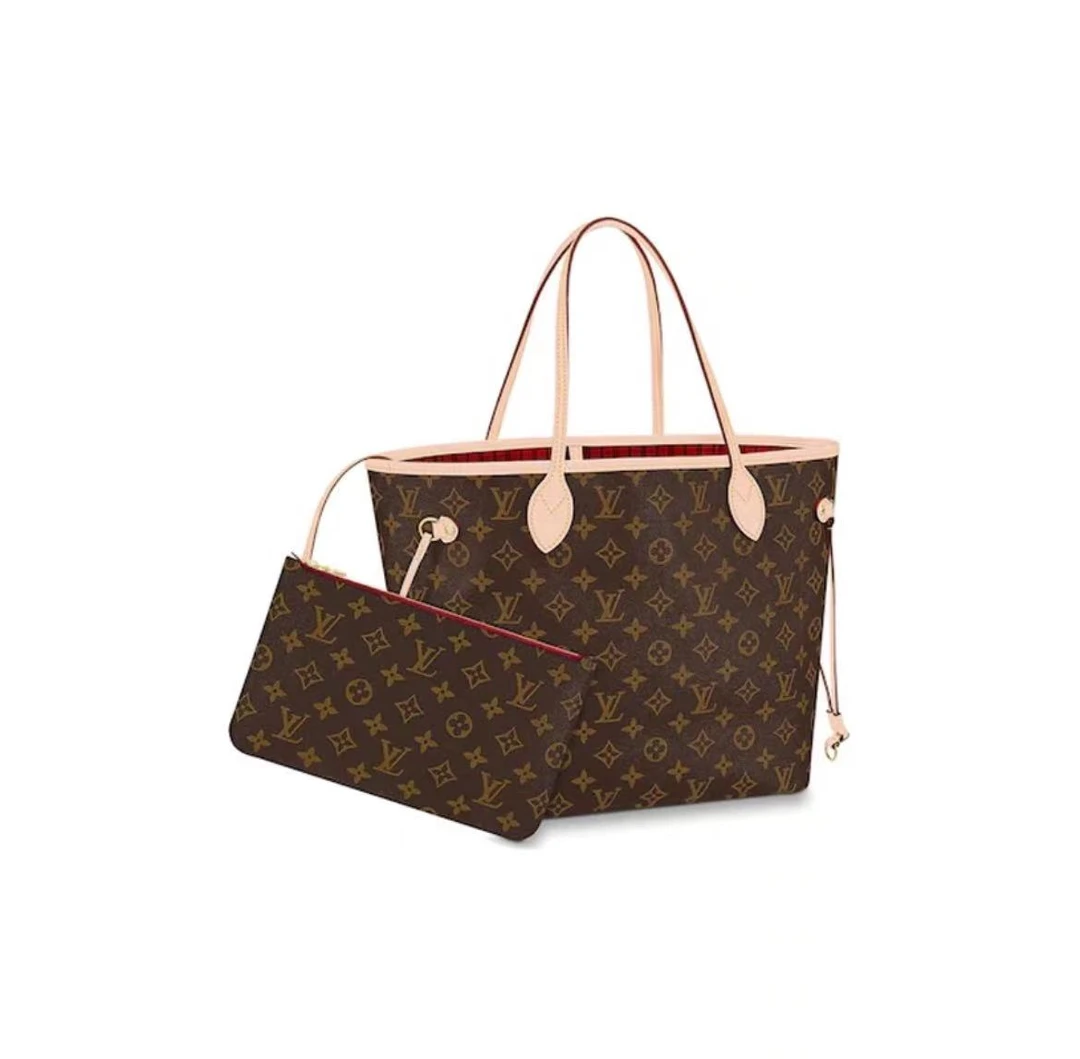 99新 LouisVuitton/路易威登 【交个朋友专属】neverfull中号托特