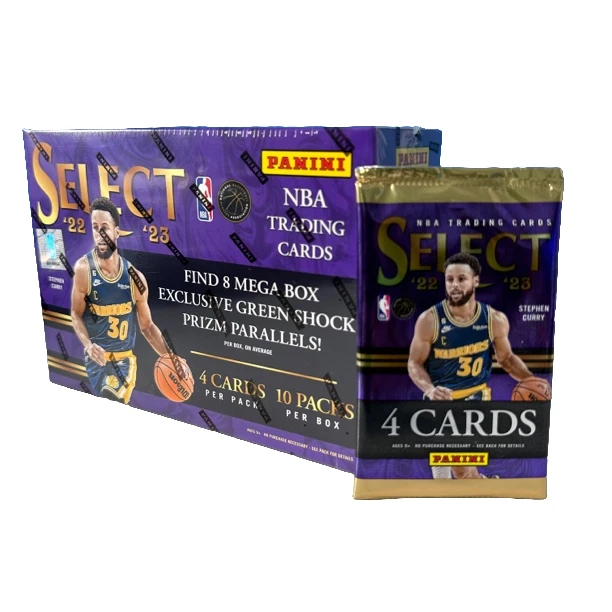 【二包】22-23 Panini Select 狂热Mega 篮球球星卡盒【拆包拆盒】