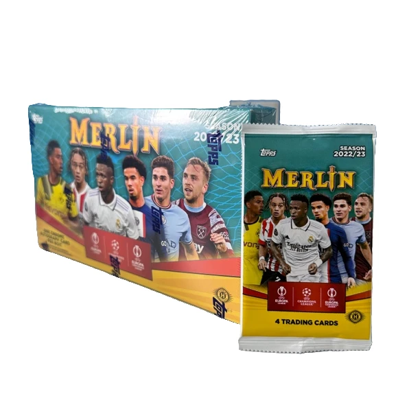 22-23 Topps Merlin Hobby 欧冠 梅林 足球球星卡盒【拆包拆盒】