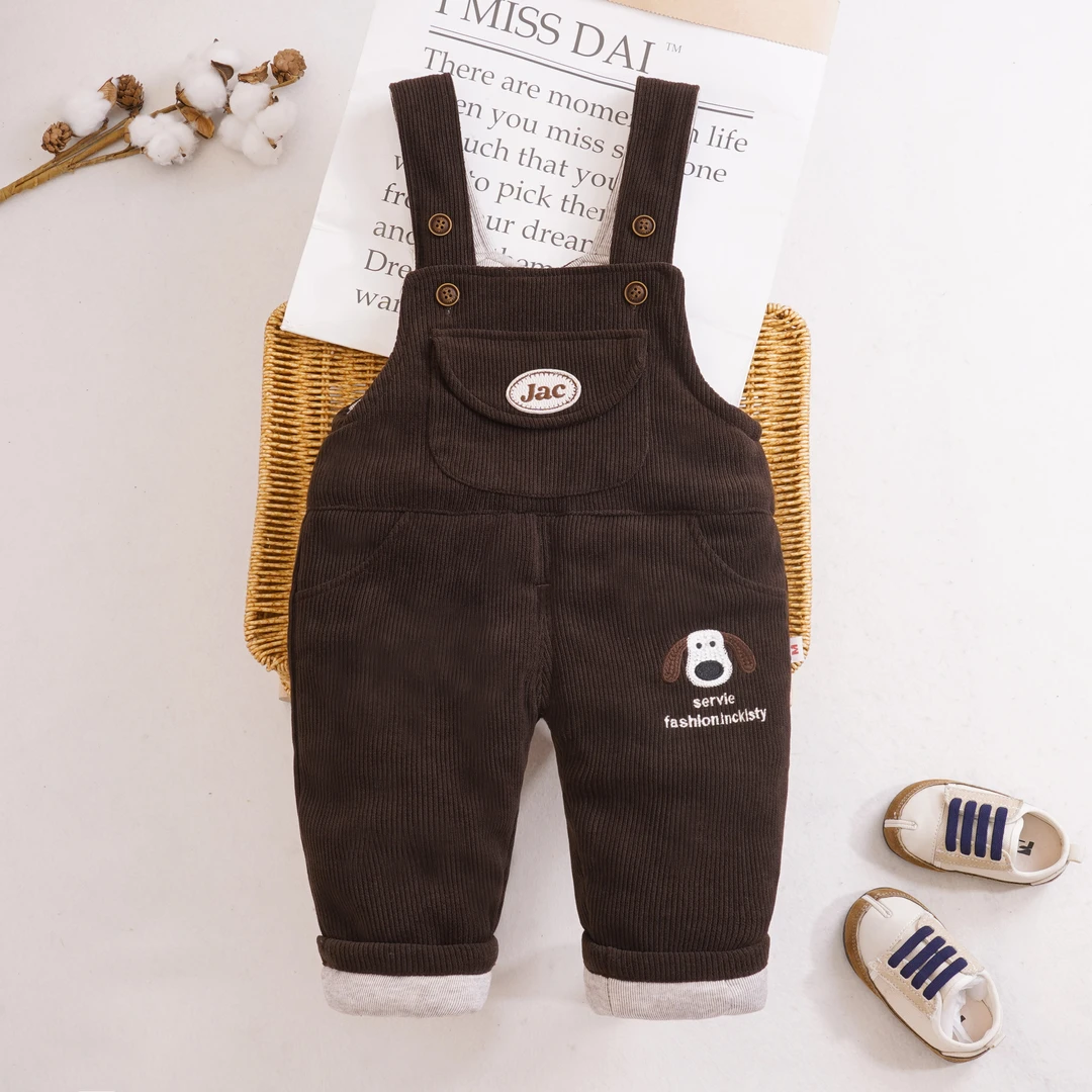 【秋冬棉裤木棉绒】宝宝冬季背带裤新款2024儿童裤子男童女童休闲裤