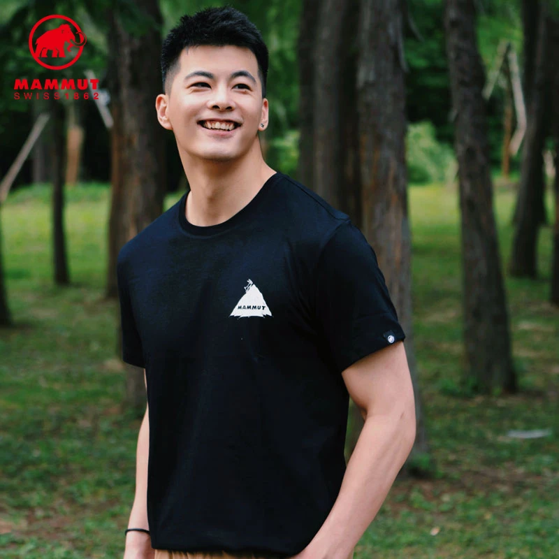 Mammut/猛犸象Massone 男士舒适亲肤弹力时尚印花短袖T恤