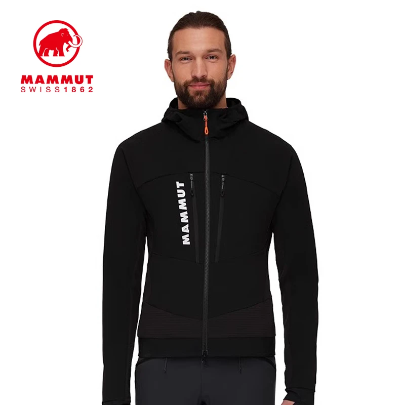 MAMMUT猛犸象 Aenergy男户外防风防泼水抓绒保暖舒适软壳夹克外套