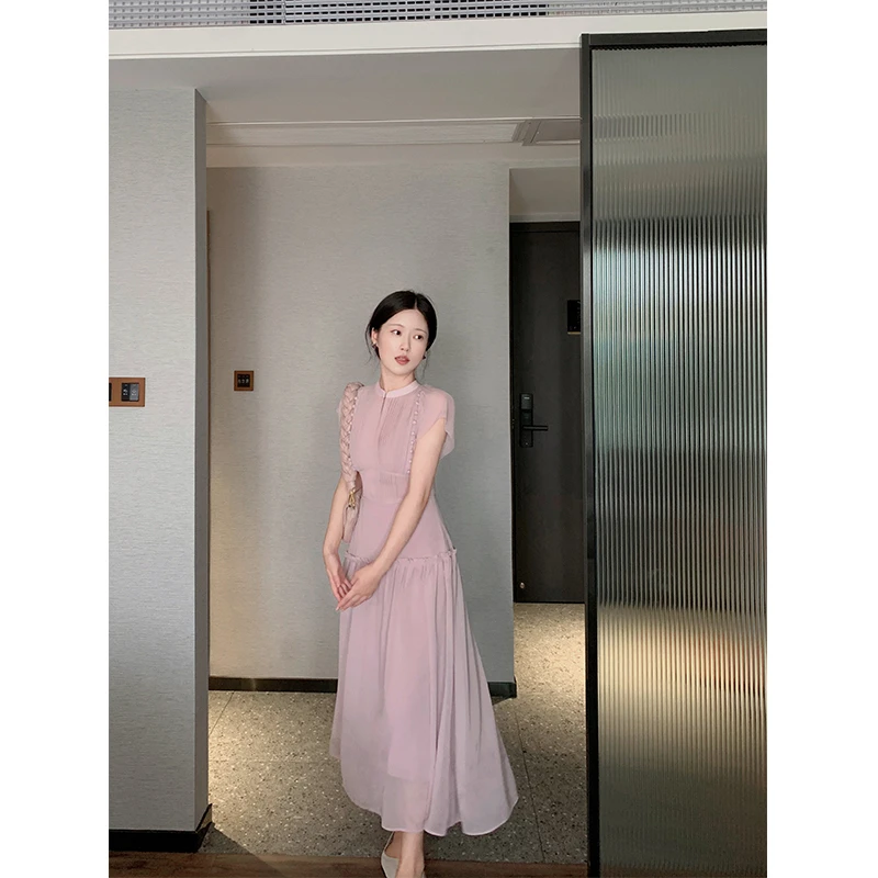 清仓款 NO退NO换《端庄女孩》改良国风优雅高腰连衣长裙内搭吊带裙
