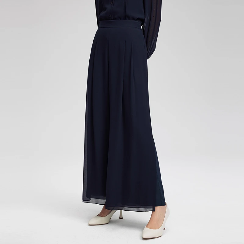 赢智尚2025夏季新款轻松感中腰宽松阔腿长裤女显瘦显腿长ZV02447