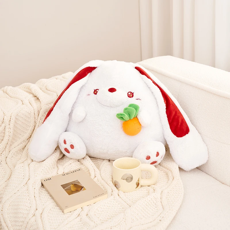可爱大白兔子玩偶毛绒玩具抱枕少女网红小白兔车载卧室沙发靠垫