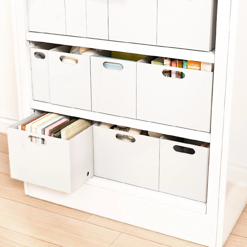 【达人专属】阿格贝贝图书馆书架灰白收纳盒多规格V