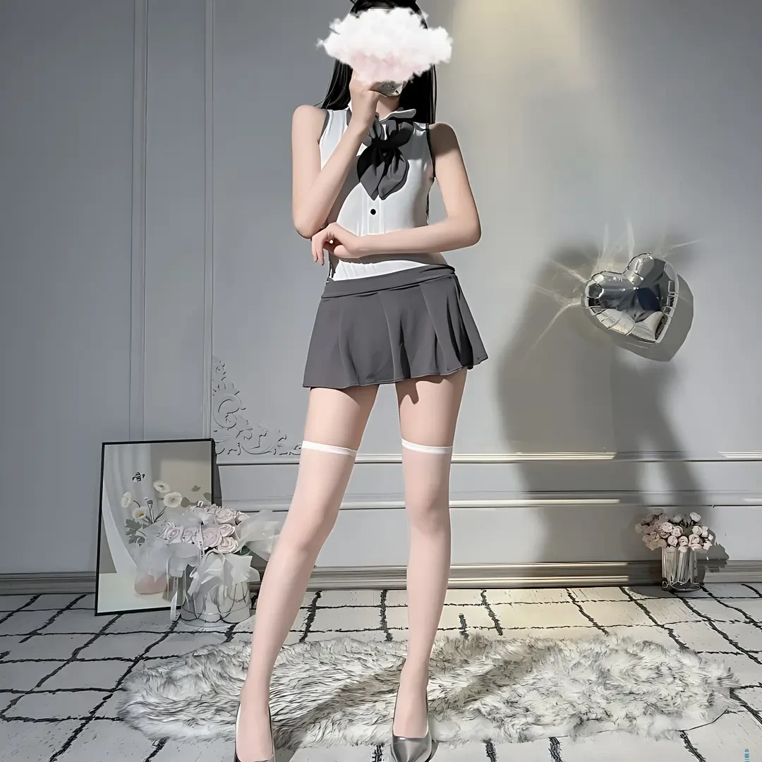甜美可爱生日裙子网红主播学院风cos学生制服性感睡衣女JK超短裙