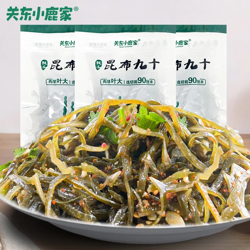 关东小鹿家甄选昆布九十干海带丝30g/袋*4袋细切免泡煮凉拌菜T