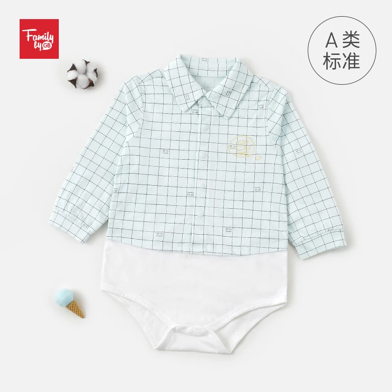 好孩子新生儿三角包屁衣春秋外穿纯棉透气宝宝长袖哈衣爬服