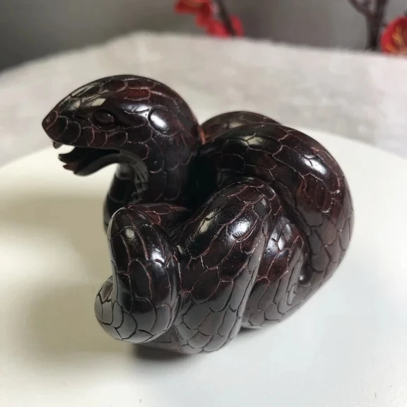 降真香／海南木本降真香红降树心油土埋玉化料蛇摆件把件