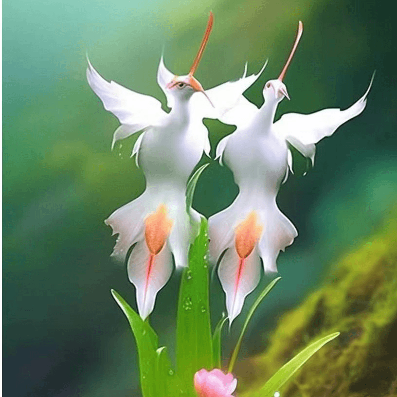 白鹭兰花种子四季种阳台庭院盆栽花卉绿植物花种子籽花籽室外开花