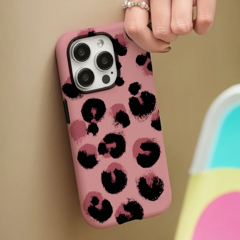 【涂鸦豹纹】菲林二合一适用苹果16promax手机壳iphone13/4套15防摔