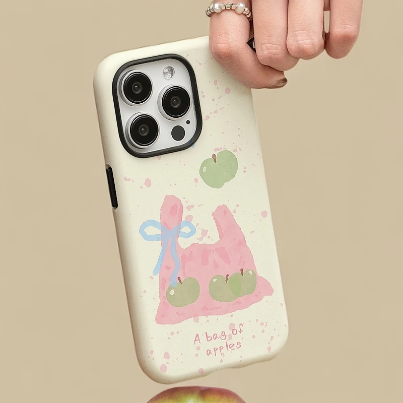 【一袋苹果】菲林二合一适用苹果16promax手机壳iphone13/4套15可爱