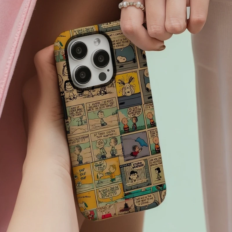 【史努比漫画】菲林二合一适用苹果16promax手机壳iphone13/4防摔15