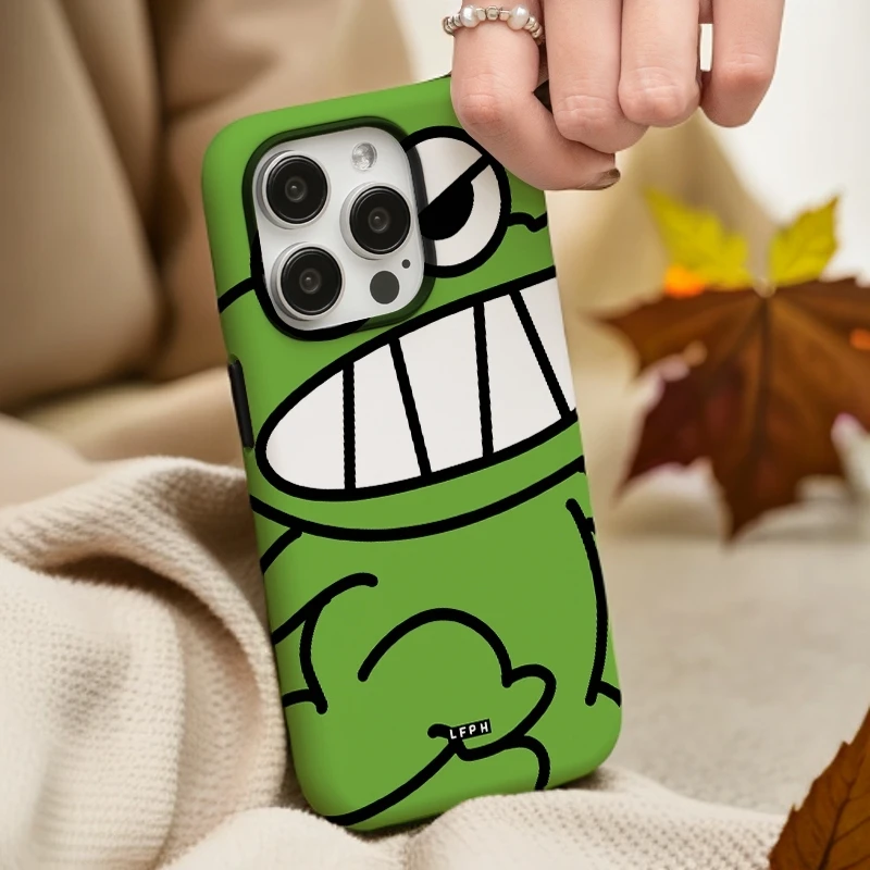 【生气怪兽】菲林二合一适用苹果16promax手机壳iphone13/4套15防摔
