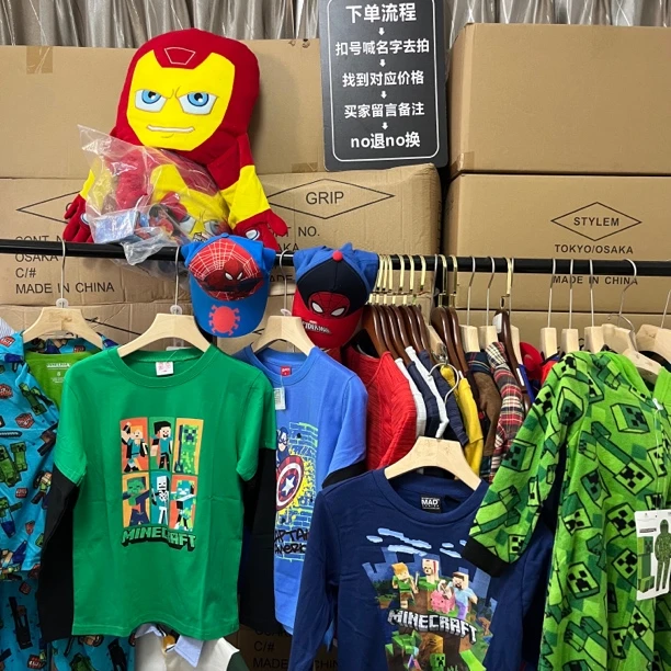 童装工厂外贸尾单清货 下单备注编码儿童t卫衣上衣