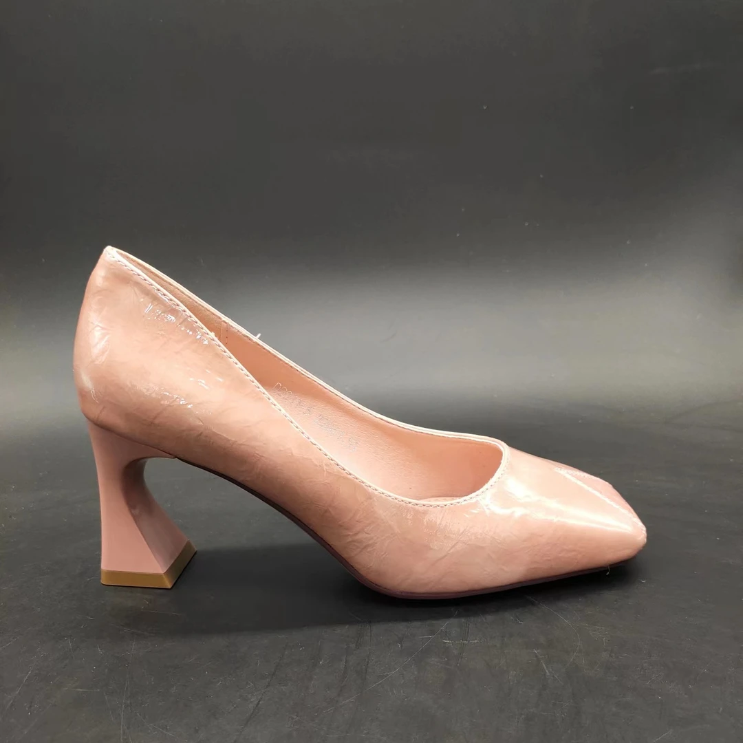 住039-039高跟气质时尚跟鞋细百搭女单鞋浅口尖头（下单备注编码