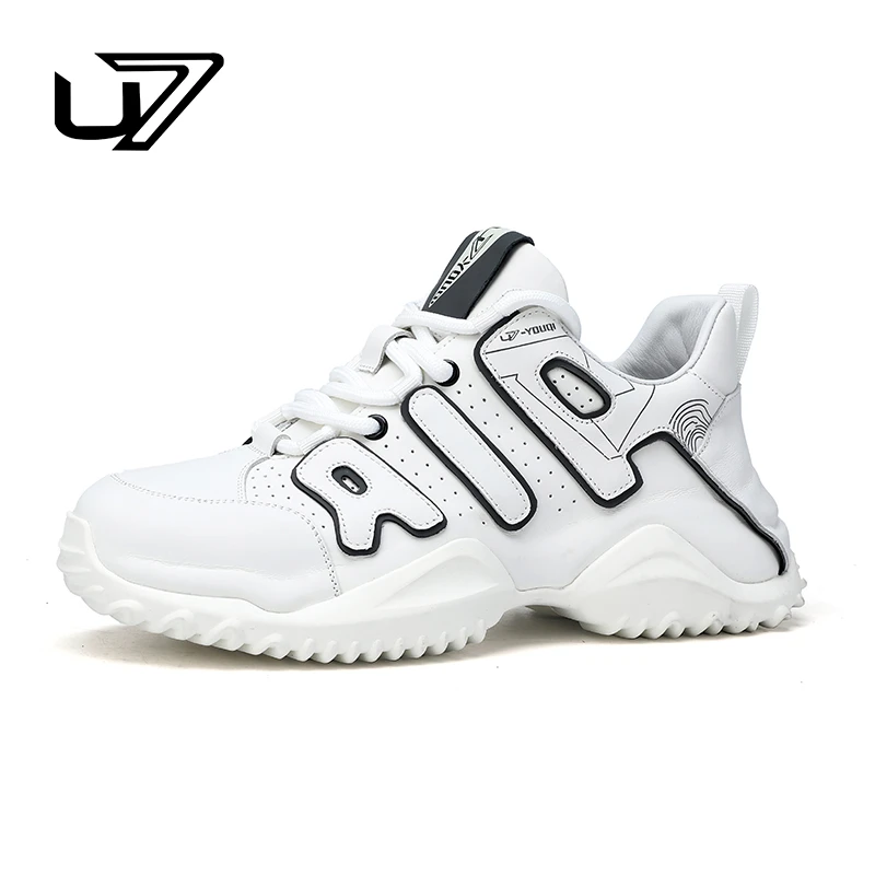 U7U7品牌男鞋2024年新款拼色运动鞋男厚底运动休闲男鞋2024172