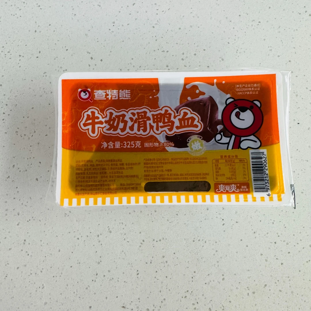 牛奶鸭血。325g