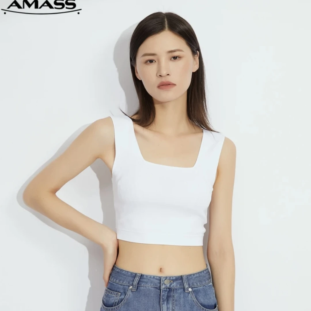 【商场同款】夏季修身显瘦打底方领冰丝针织背心吊带女5399500