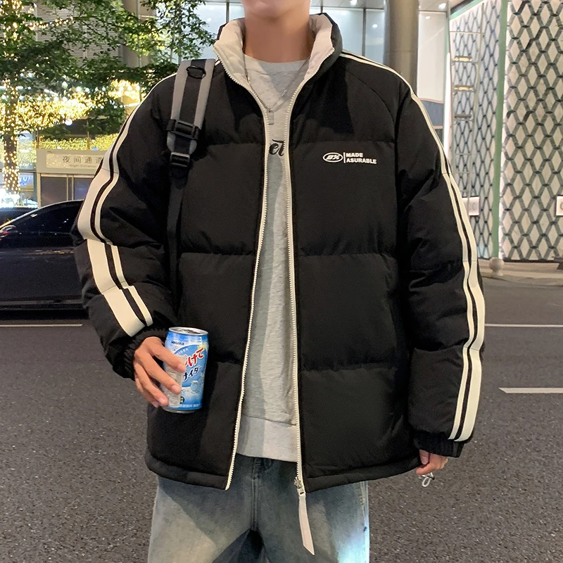 2024青少年冬季爆款棉衣双面穿棉袄宽松休闲潮流百搭男士韩版学生