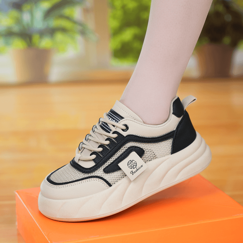 才捷 2024春季小白鞋新款韩版ins女学生增高运动板鞋潮休闲鞋街拍