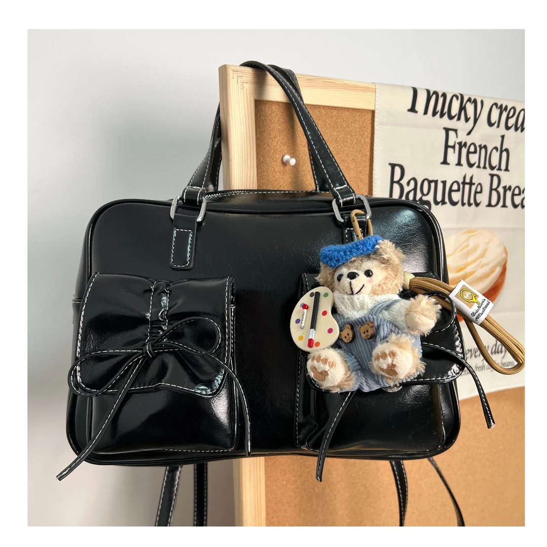 时尚休闲百搭ins潮流托特包小众单肩斜跨包大容量蝴蝶结双肩包