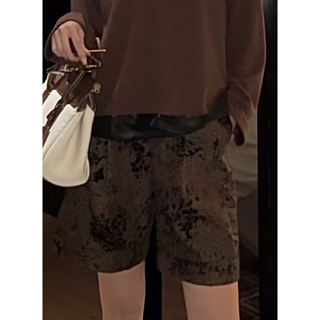 紫紫  枫叶裤  三季百搭百慕大短裤ZC07KZYL460