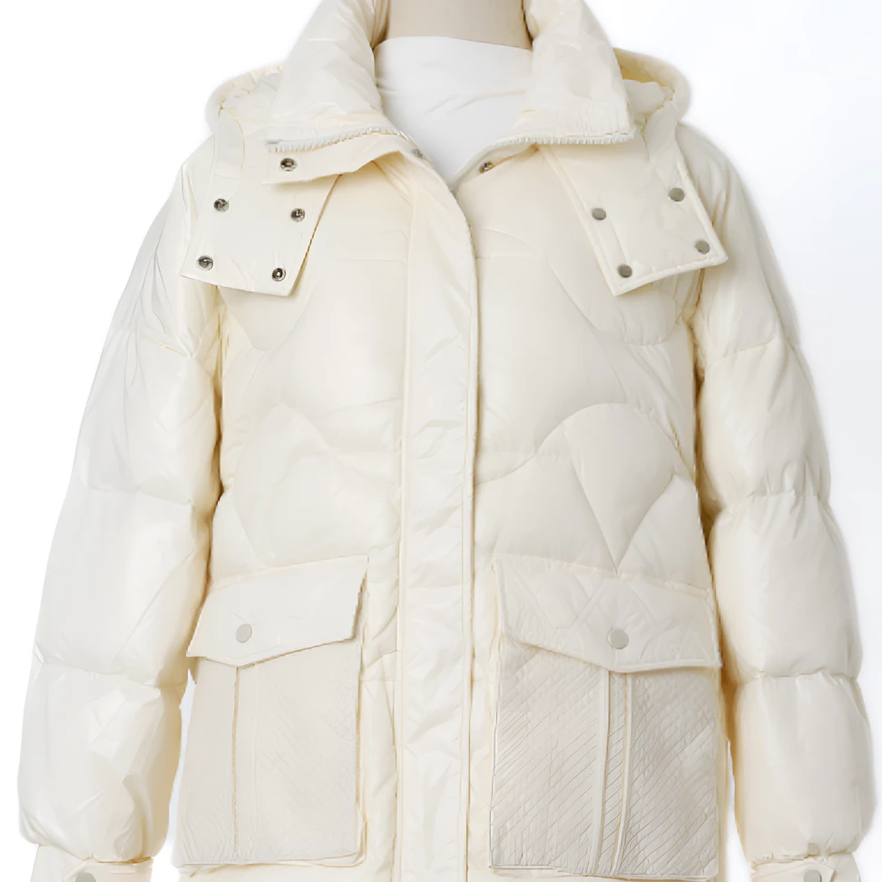 【11号】白鸭羽绒服女短款百搭可拆帽加厚鸭绒保暖外套AL3-YT024116