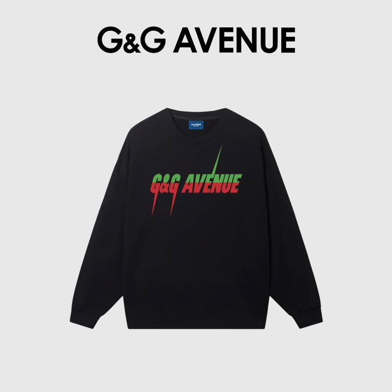 G&G AVENUE秋冬百搭高端时尚潮流圆领男士卫衣男女同款-GW2323131