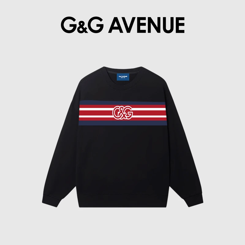 法国G&G AVENUE轻奢潮牌圆领卫衣男女同款-GW2323113