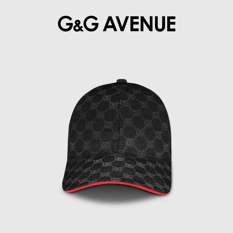 G&GAVENUE国际轻奢潮牌时尚百搭满印棒球帽-G$GGMZ22修身短袖xm