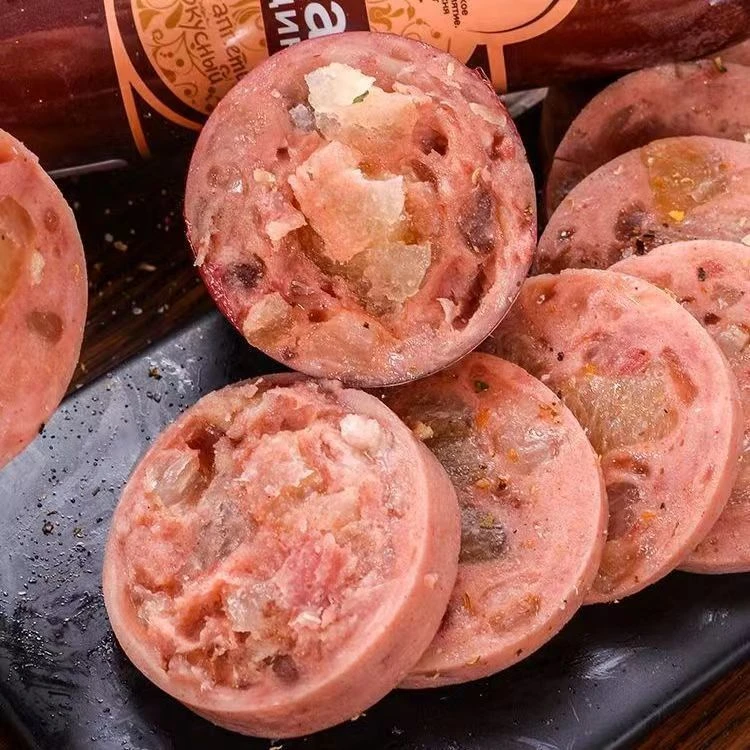 【厂家直销】俄罗斯风味牛筋肠俄式香肠即食哈尔滨红肠火腿肠即食
