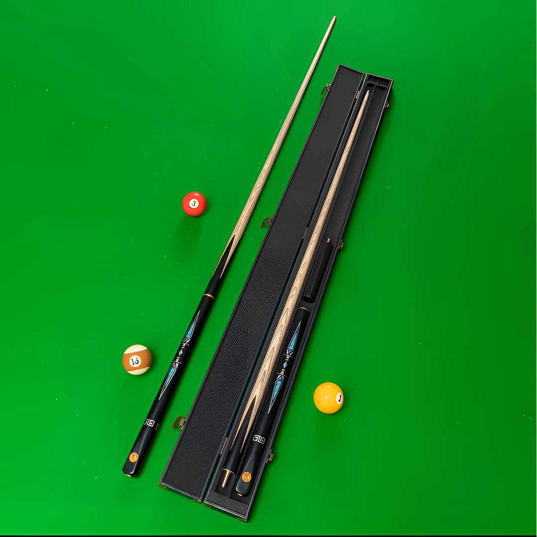 破冰高端台球杆原装白蜡小头中头杆新款中式球杆台球枪经典九球杆