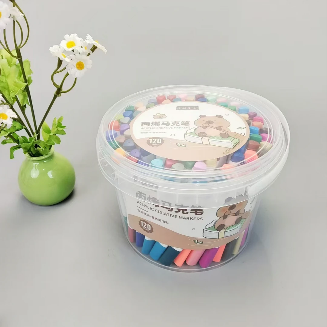 壹林壹沐120色丙烯马克笔1015【盒子不售后】